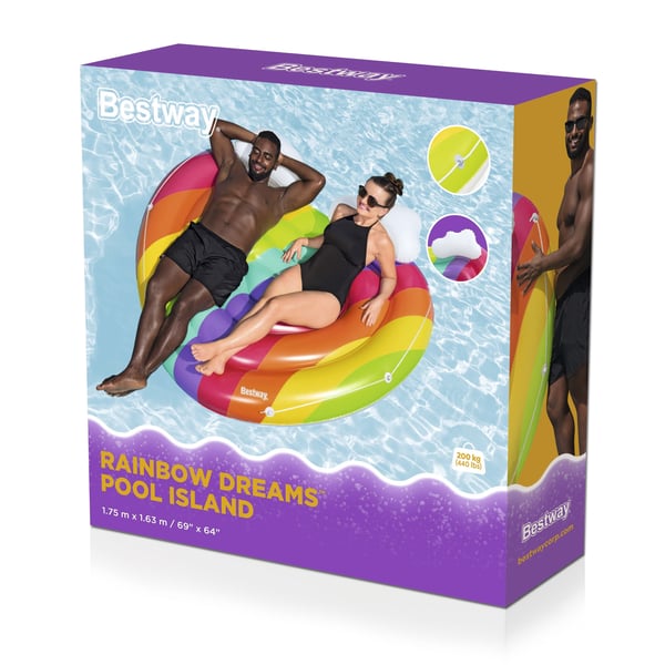 Bestway 43722 pool- och badmadrass Multifärg Monokromatiskt PVC