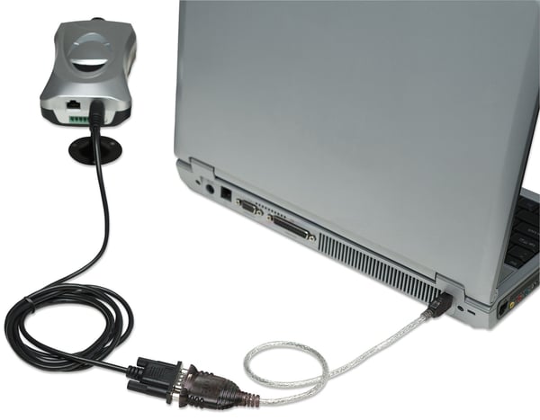 Manhattan 151856 serielkabel Sølv 0,45 m USB A Serial/COM/RS232/DB9