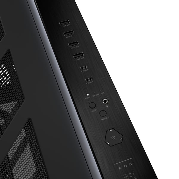 ASUS ROG CRONOX GR801 CURVE TG ARGB BLACK Midi Tower Svart