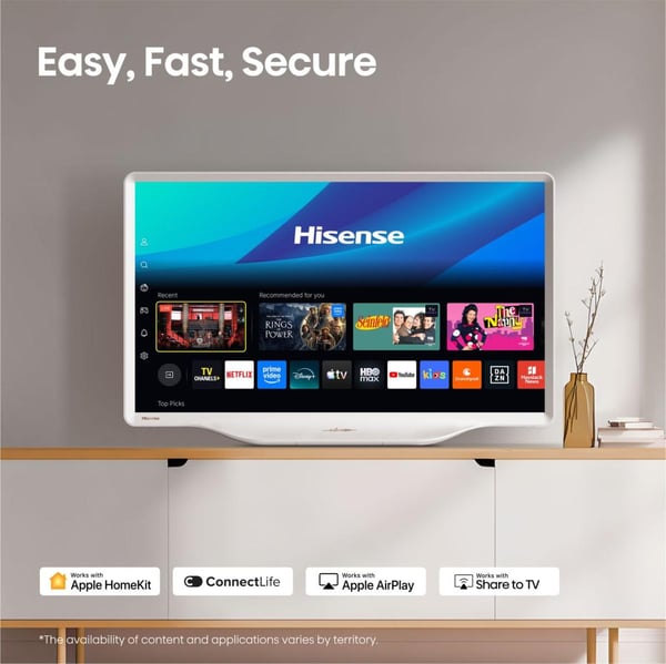 Hisense 43S5DQ 109,2 cm (43") 4K Ultra HD Älytelevisio Wi-Fi Valkoinen