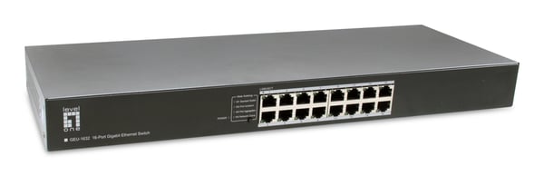 LevelOne GEU-1632 Ikke administreret Gigabit Ethernet (10/100/1000) 1U Grå