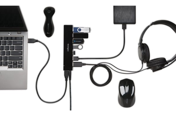 Kensington UH7000C USB 3.0 7-ports laddningshubb