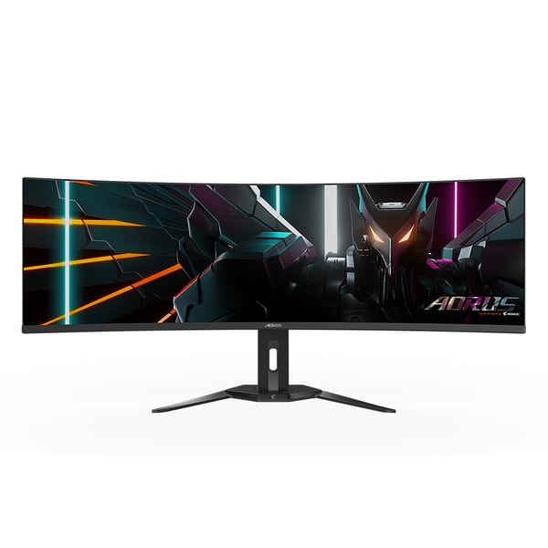 GIGABYTE AORUS CO49DQ platta pc-skärmar 124,5 cm (49") 5120 x 1440 pixlar Dual QHD OLED Svart