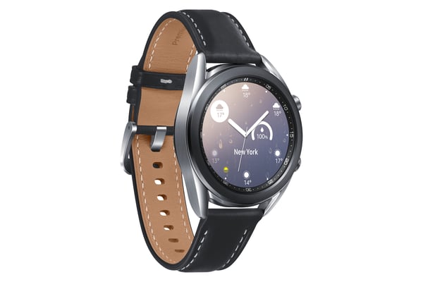 Samsung Galaxy Watch3 3,05 cm (1.2") OLED 41 mm Digital 360 x 360 pixel Berøringsskærm Sølv Wi-Fi GPS (satellit)