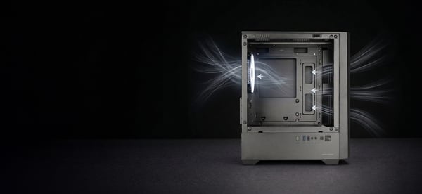 Mars Gaming MCQUANTUM tietokonekotelo Midi Tower Musta