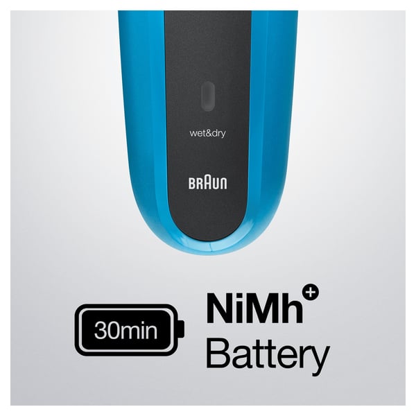 Braun Series 3 310BT Folie shaver Trimmer Sort, Blå