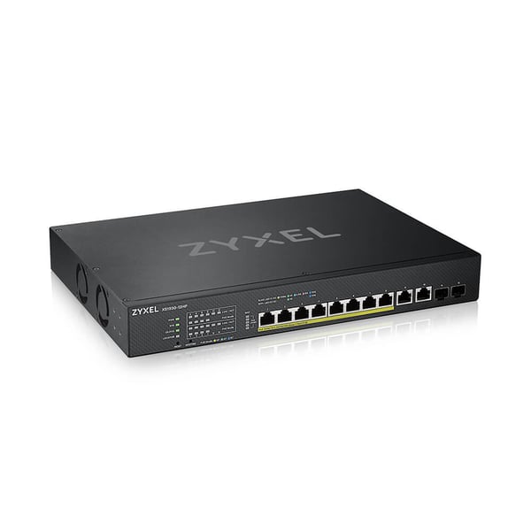Zyxel XS1930-12HP-ZZ0101F verkkokytkin Hallittu L3 10G Ethernet (100/1000/10000) Power over Ethernet -tuki Musta