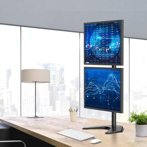 Techly ICA-LCD 2520V monitorin kiinnike ja jalusta 68,6 cm (27") Vastaanotto Musta