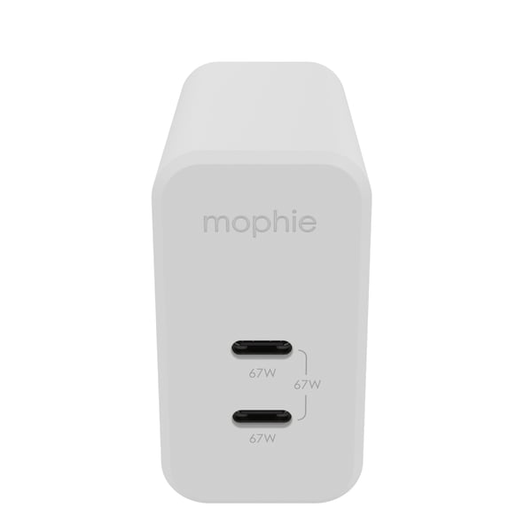 mophie 409909304 mobiililaitteen laturi Kannettava tietokone, Älypuhelin, Tabletti Valkoinen AC Pikalataus Sisätila