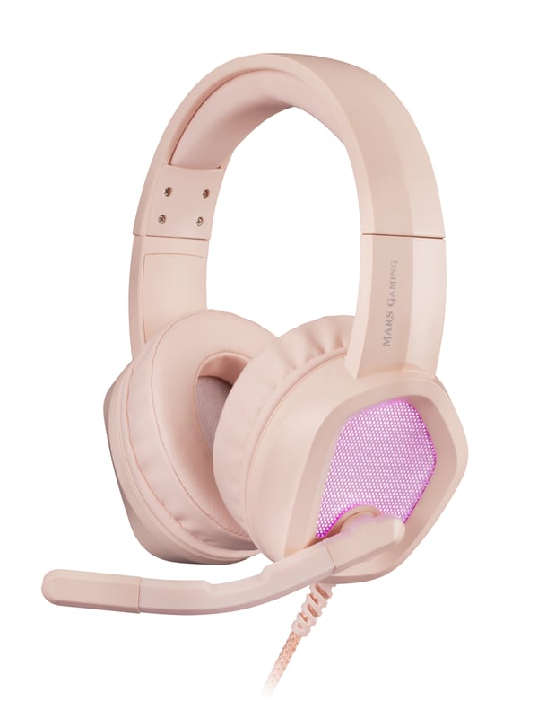 Mars Gaming MH320 Headset Ledningsført Spil USB Type-A Lyserød