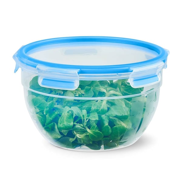 EMSA CLIP & CLOSE N10114 Rund Container 2,6 l Blå, Transparent 1 styck
