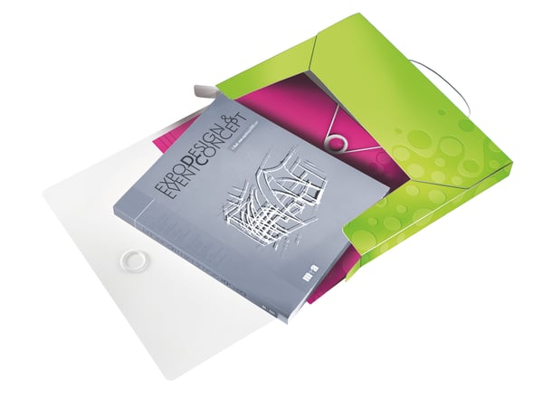 Leitz WOW kartoteksboks 250 ark Grøn, Metallic Polypropylen (PP)