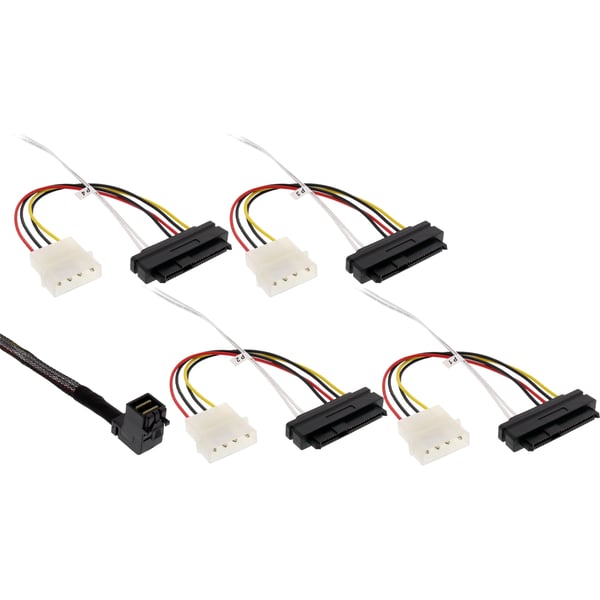 InLine 27633A Serial Attached SCSI (SAS)-kabel 0,5 m Sort