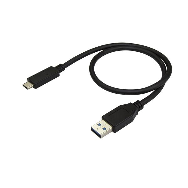 StarTech.com USB31AC50CM USB-kabel USB 3.2 Gen 2 (3.1 Gen 2) 0,5 m USB A USB C 10 Gbit/sek. Sort