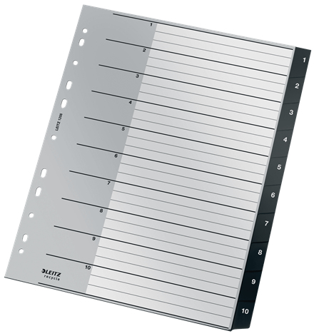 Leitz Recycle rekisteri 1-10, extra leveä