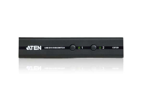 ATEN CS72D KVM-switchar Svart