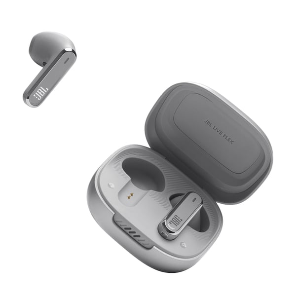 JBL Live Flex Headset True Wireless Stereo (TWS) I ørerne Opkald/musik Bluetooth Sølv