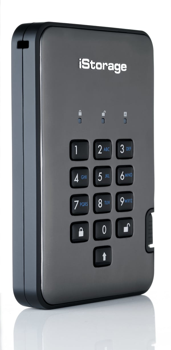iStorage diskAshur PRO2 ulkoinen kovalevy 5 TB 5400 RPM 2.5" USB A-tyyppi 3.2 Gen 1 (3.1 Gen 1) Musta
