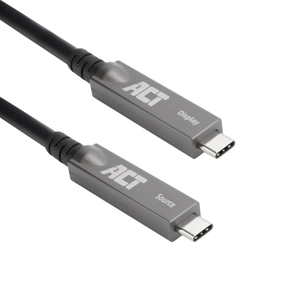 ACT AK4335 USB-kabel USB 3.2 Gen 2 (3.1 Gen 2) 15 m USB C 10 Gbit/sek. 40 W Sort