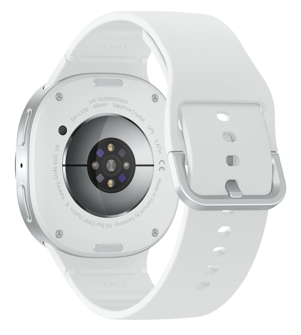 Samsung Galaxy Watch8 3,81 cm (1.5") AMOLED 44 mm Digital 480 x 480 pixel Berøringsskærm Sølv Wi-Fi GPS (satellit)