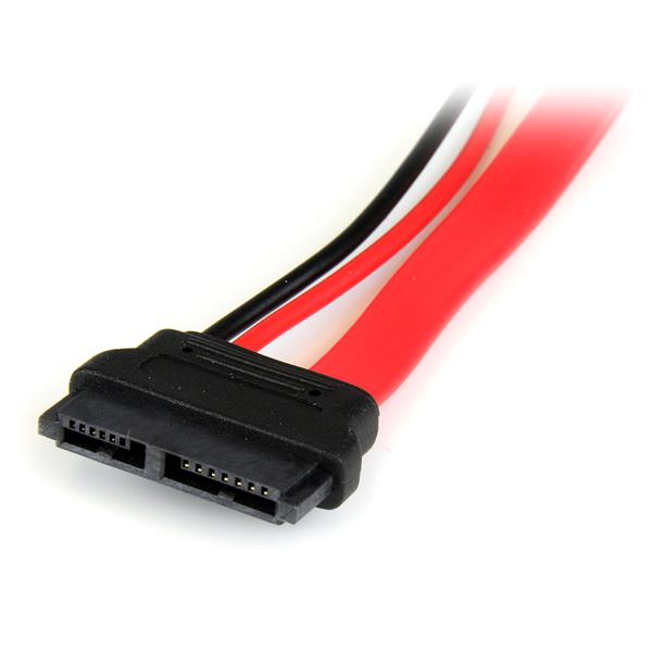 StarTech.com SLSATAADAP6 SATA-kabel 0,1524 m Slimline SATA 13 pin SATA 7+15 pin Rød