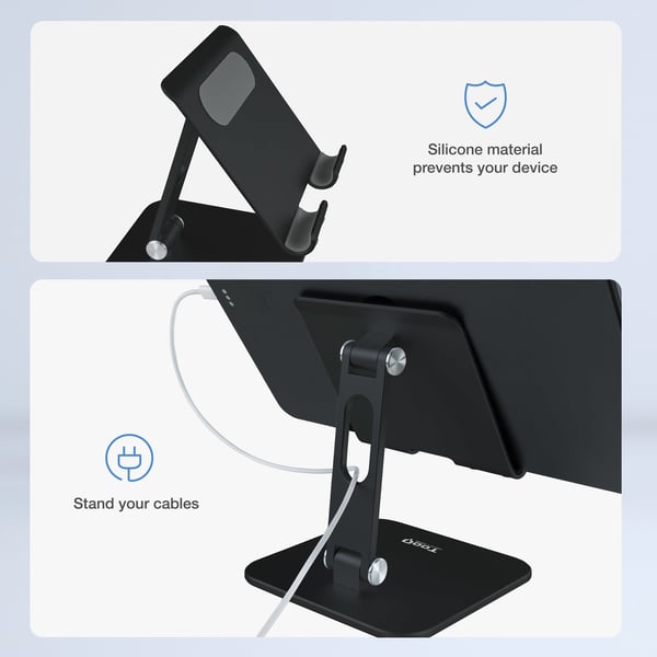 TooQ PH-HERMES-NOCHE holder Passiv holder Mobiltelefon/Smartphone, Tablet/UMPC Sort
