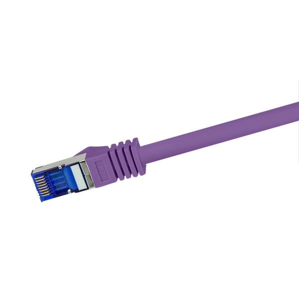 LogiLink C6A029S verkkokaapeli Purppura 0,5 m Cat6a S/FTP (S-STP) Pyöreä
