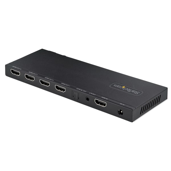 StarTech.com 4-Port HDMI-splitter, 4K 60Hz HDMI 2.0-video, 1 ingång 4 utgångar HDMI-splitter, 4K HDMI-splitter