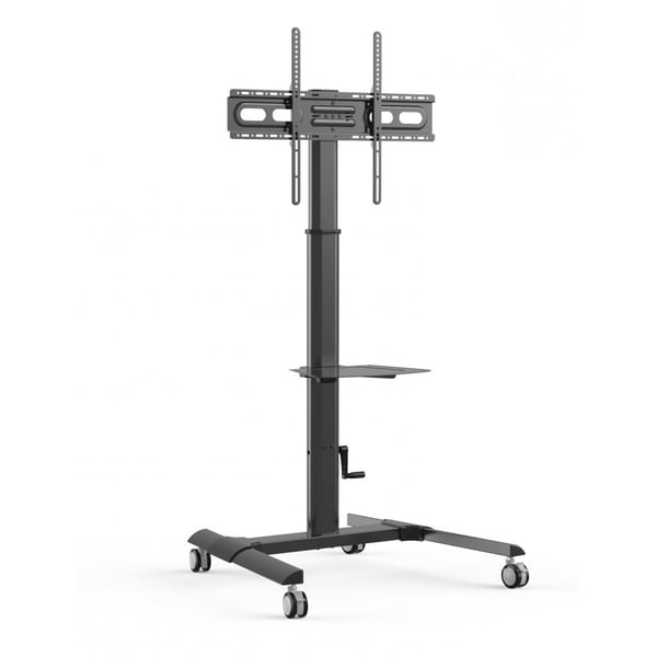 Techly ICA-TR228 multimedie vogn & stand Sort Fladt panel Multimedie kurv