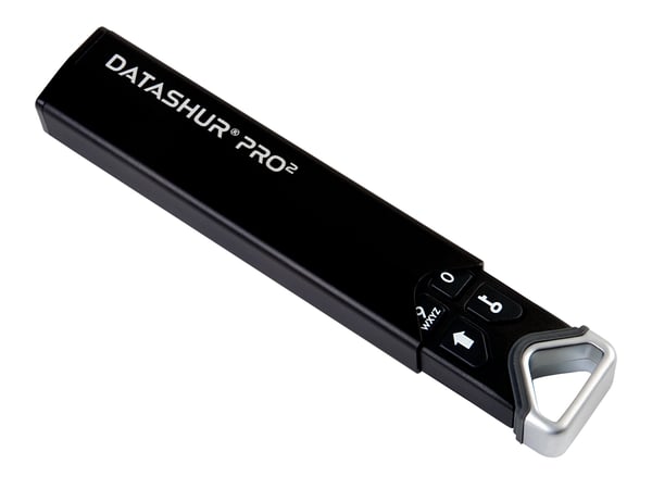 iStorage datAshur PRO2 USB-muisti 16 GB USB A-tyyppi 3.2 Gen 1 (3.1 Gen 1) Musta