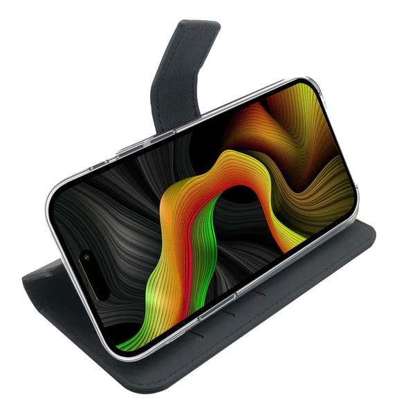 Celly WALLY1056 mobiltelefonfodral 17 cm (6.7") Plånbok Svart