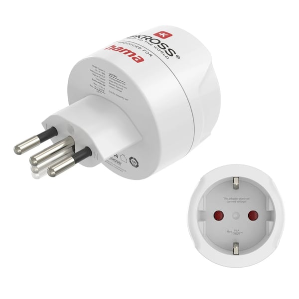 Hama 00223487 strømstik adapter Universel Type F Hvid Hama 00223487 strømstik adapter Universel Type F Hvid
