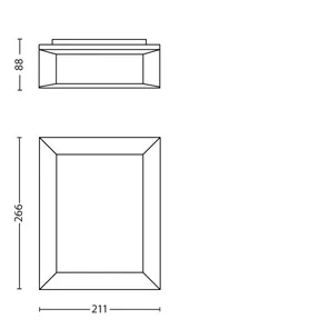 Philips myGarden 172939316 Udendørs vægbelysning Ikke-udskiftelig pære(r) LED 6 W F