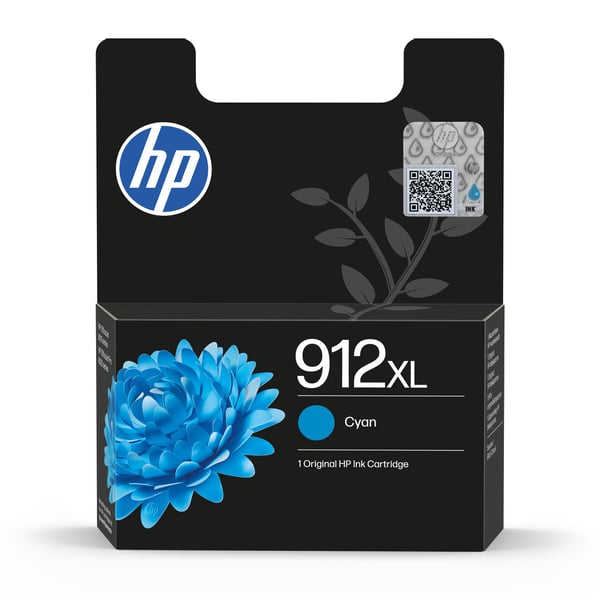 HP 912XL alkuperäinen riittoisa syaani mustepatruuna
