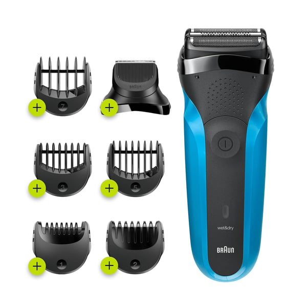 Braun Series 3 310BT Folie shaver Trimmer Sort, Blå