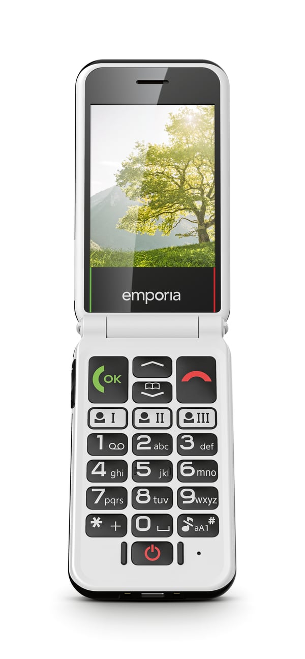 Emporia SIMPLICITYglam.4G 7,11 cm (2.8") 106 g Sort Senior telefon