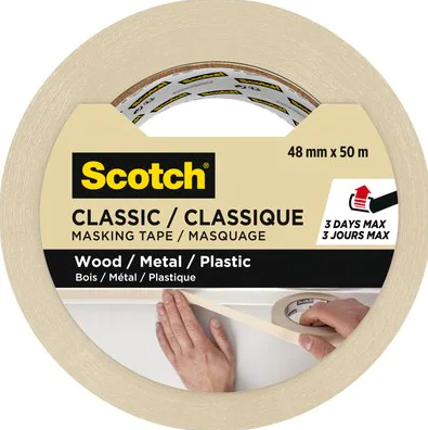 3M Classic 50 m Maalarin teippi Soveltuu ulkokäyttöön Beige