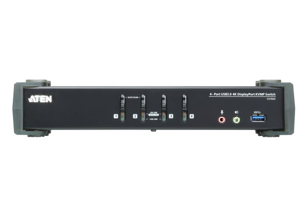 ATEN Umschalter KVM-switchar Svart