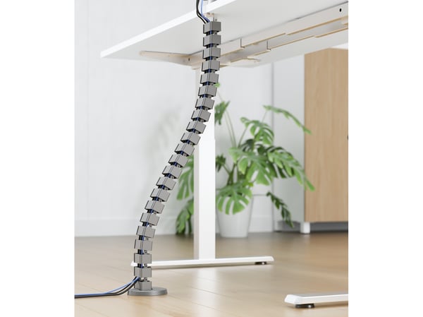 Equip 650860 kabelsamlare Bord Kabelhölje Grå 1 styck