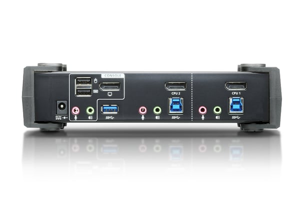 ATEN USB 3.0 4K DisplayPort KVMP™-switch med 2 portar (kablar medföljer)