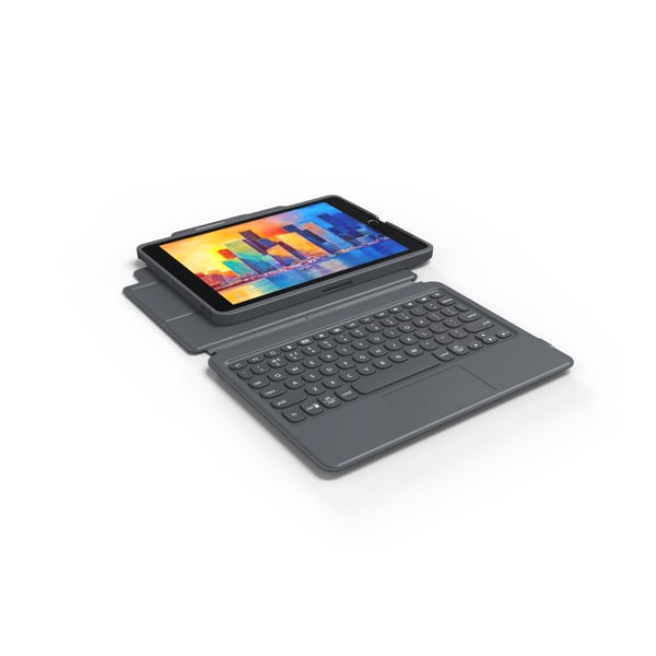 ZAGG KBD PRO KEYS MED TRACKPAD TYSK FÖR APPLE IPAD 10.2 SVART/GRÅ (103407953)