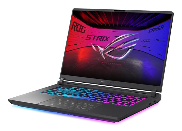 ASUS ROG Strix G16 G615LM-DRTS308W kannettava tietokone Intel Core Ultra 9 290HX Plus 40,6 cm (16") WQXGA 32 GB DDR5-SDRAM 1 TB SSD NVIDIA GeForce RTX 5060 Wi-Fi 7 (802.11be) Windows 11 Home Musta, Harmaa