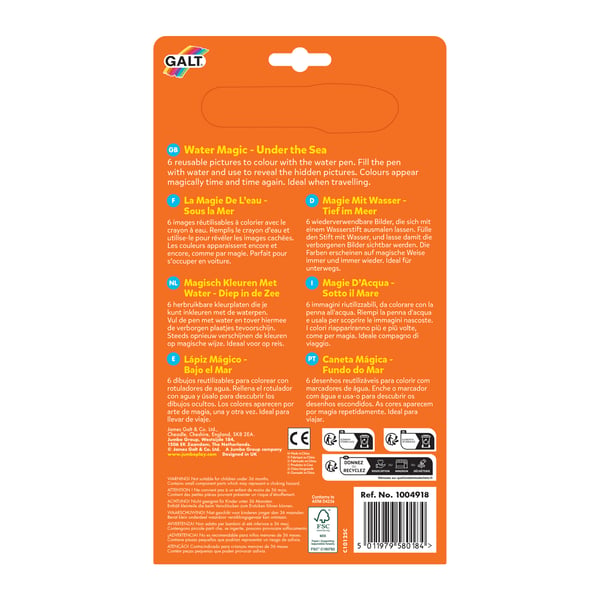 Galt Toys 1004918 värityskirja ja -sivu Värityskuvasetti