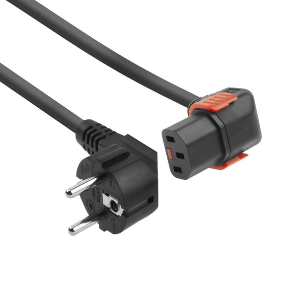 ACT AK5255 strömkablar Svart 1 m CEE7/7 C13 coupler