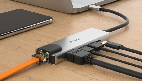 D-Link DUB-M520 dockingstation Ledningsført Thunderbolt 3 Aluminium