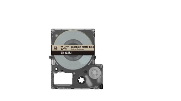 Epson LK-6JBJ Beige, Svart