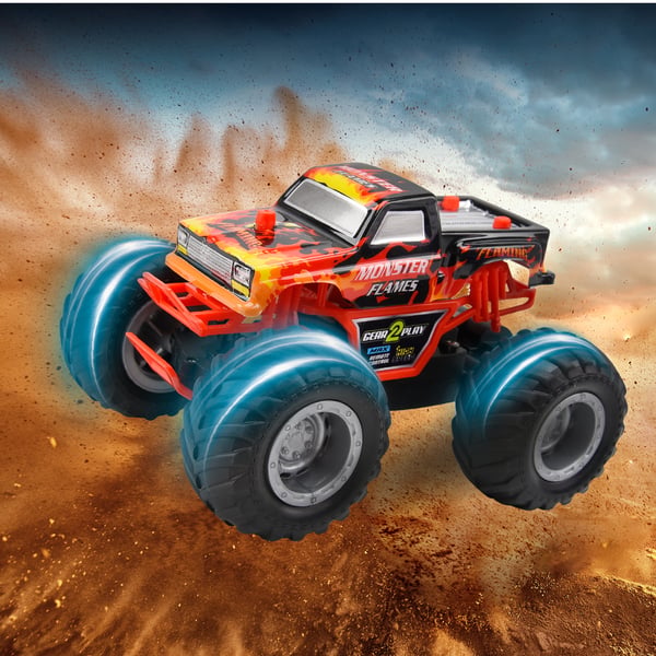 Gear2Play RC Monster Flames radiostyrd modell Monstertruck Elmotor