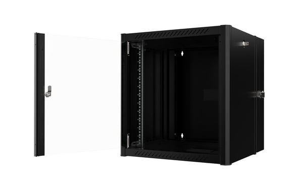 Lanview RWP12U45BL-D rack 12U Väggmonterad rack Svart