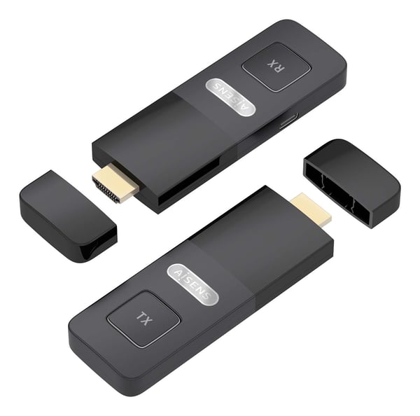 AISENS ASWL-H2K30M001-BK AV forlænger AV sender & modtager Sort AISENS ASWL-H2K30M001-BK AV forlænger AV sender & modtager Sort