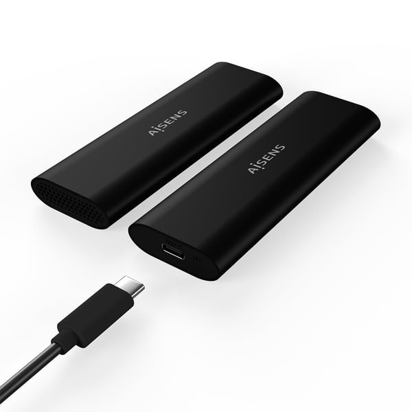 AISENS ASM2-014B Hölje för lagringsenheter SSD-inkapsling Svart M.2